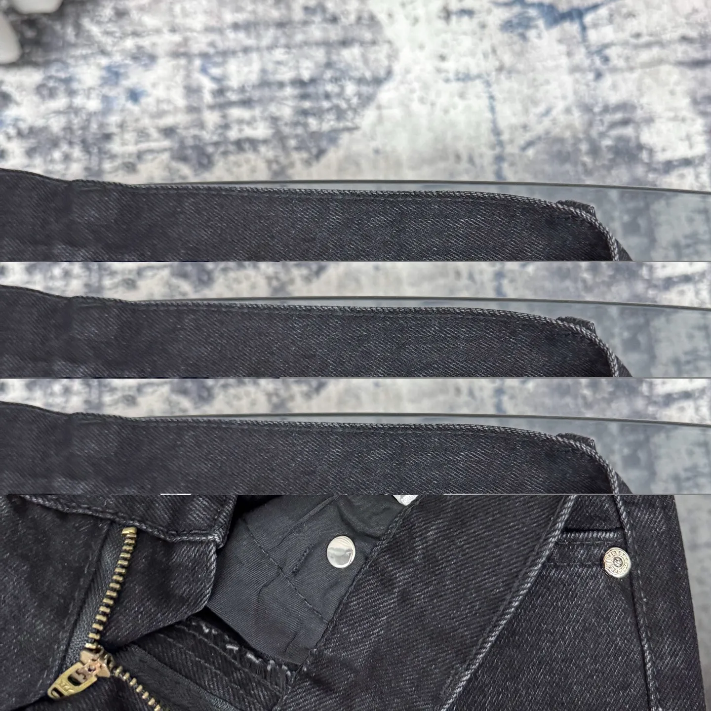 P260 Chrome Hearts Chrome Hearts Black Multi-leather Elements Full of Details Washed Jeans Authentically Restore the Ultimate Vintage Texture Three-Dimensional Fit Loose and Comfortable, Not Slimming Appearing Tall and Slim Made by a Manufacturer Original Quality Control Same Style for Men and Women Can Be Matched for Couples Versatile Recommendations Must-Have Jeans for All Seasons Fashionistas Have Been Disappointed From the Quality Selection of Fabrics, Cutting of Details, and Matching of Patterns, Everything Is Impeccable! The upper body is so handsome when worn...it can be easily worn by men, women and children! The craftsmanship is made of heavy-duty washed pure cotton denim fabric. After washing, it is soft and thick and looks very stylish when worn. Color: black Size: 28 30 32 34 36